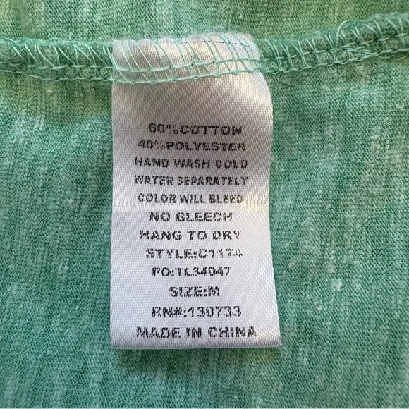 UMGEE Short Sleeve Relaxed Fit Shirt Green Cotton Blend Size Medium - Picture 4 of 8